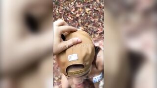 Japa Nordestina gostosa mamando no meio do mato