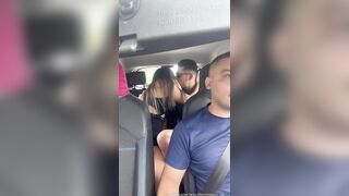 Stheffany Brito transando bem gostoso dentro do carro do uber